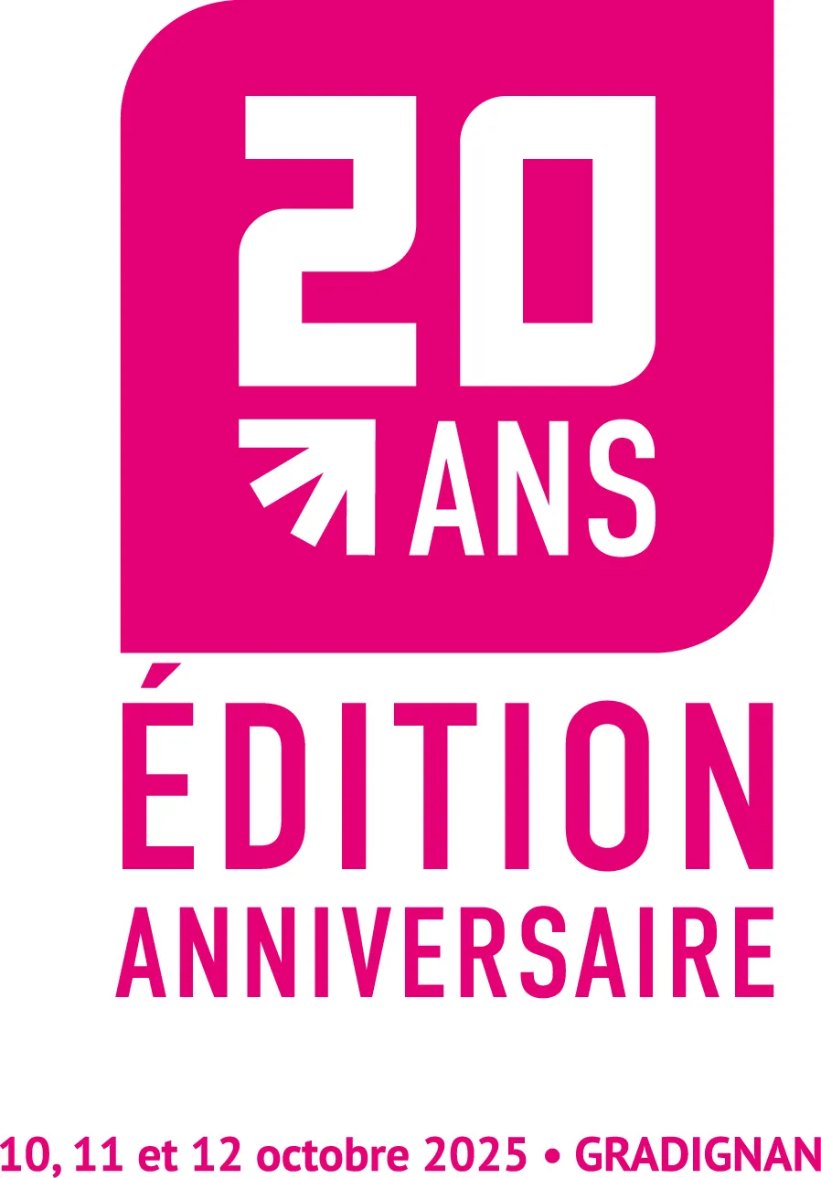 Logo bloc rose 20 ans